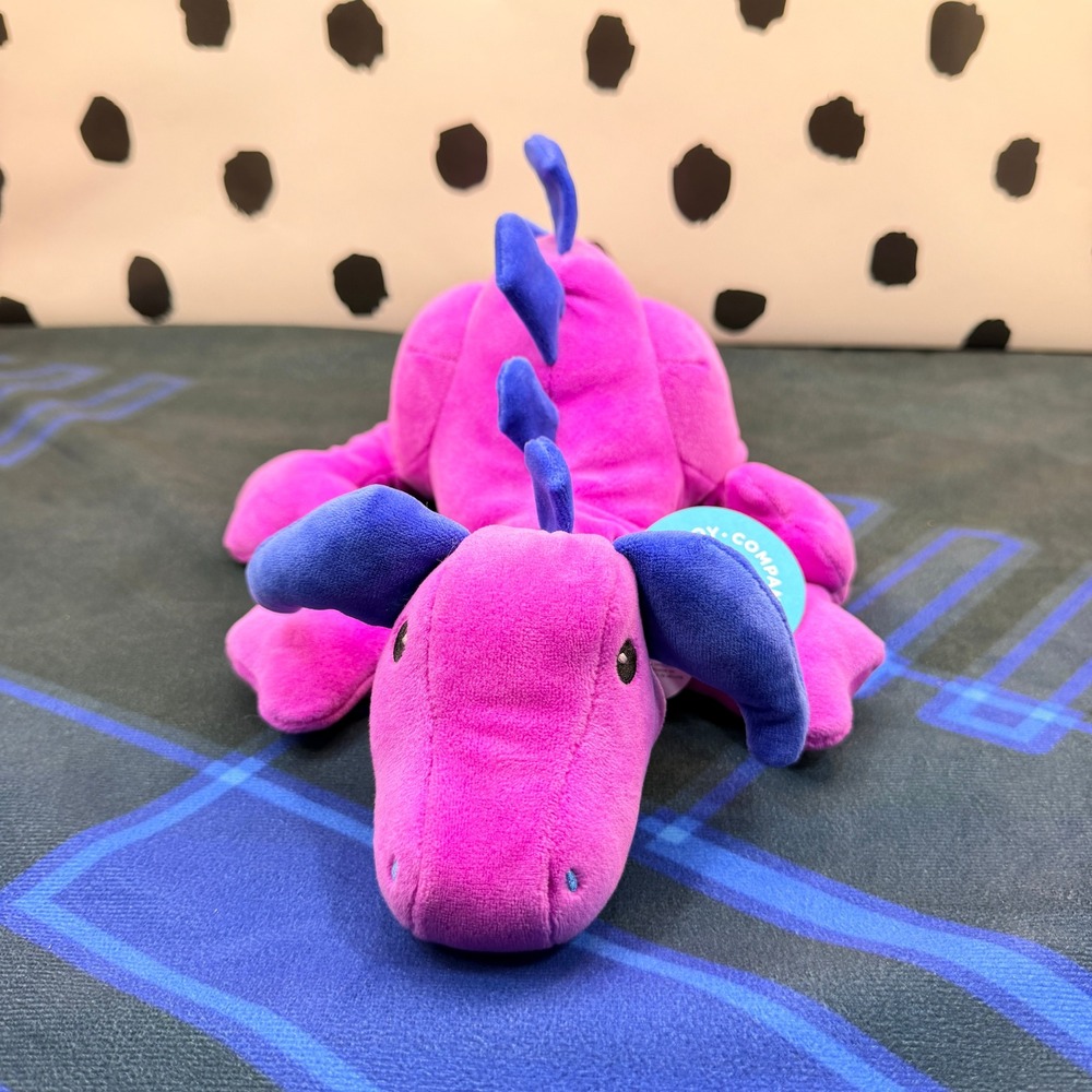 Manhattan Toy Company Plush Dragon Kids Pink Blue Stuffed Animal Toy